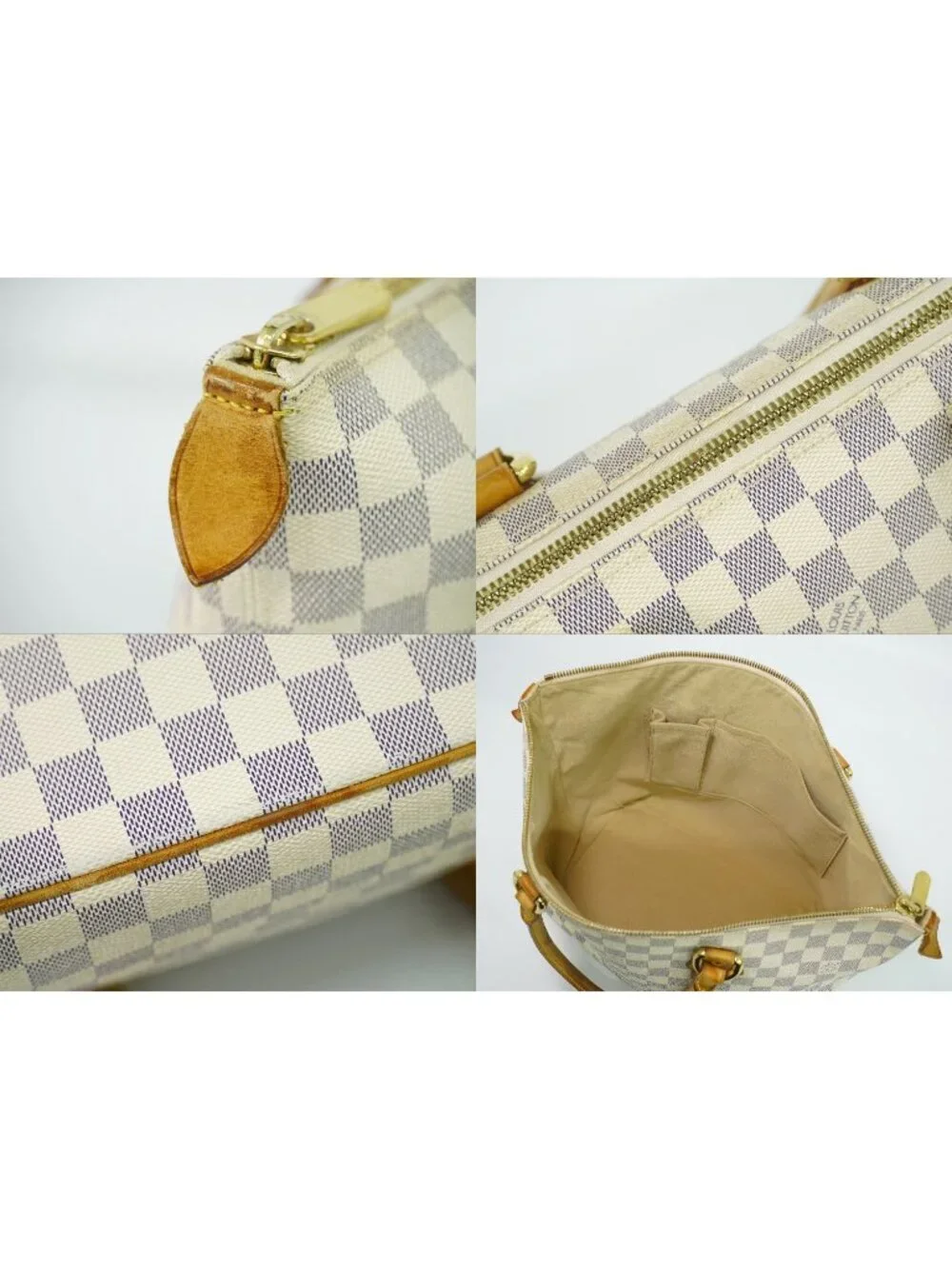 Louis Vuitton LV Saleya MM Damier Azur Shoulder Bag Tote White